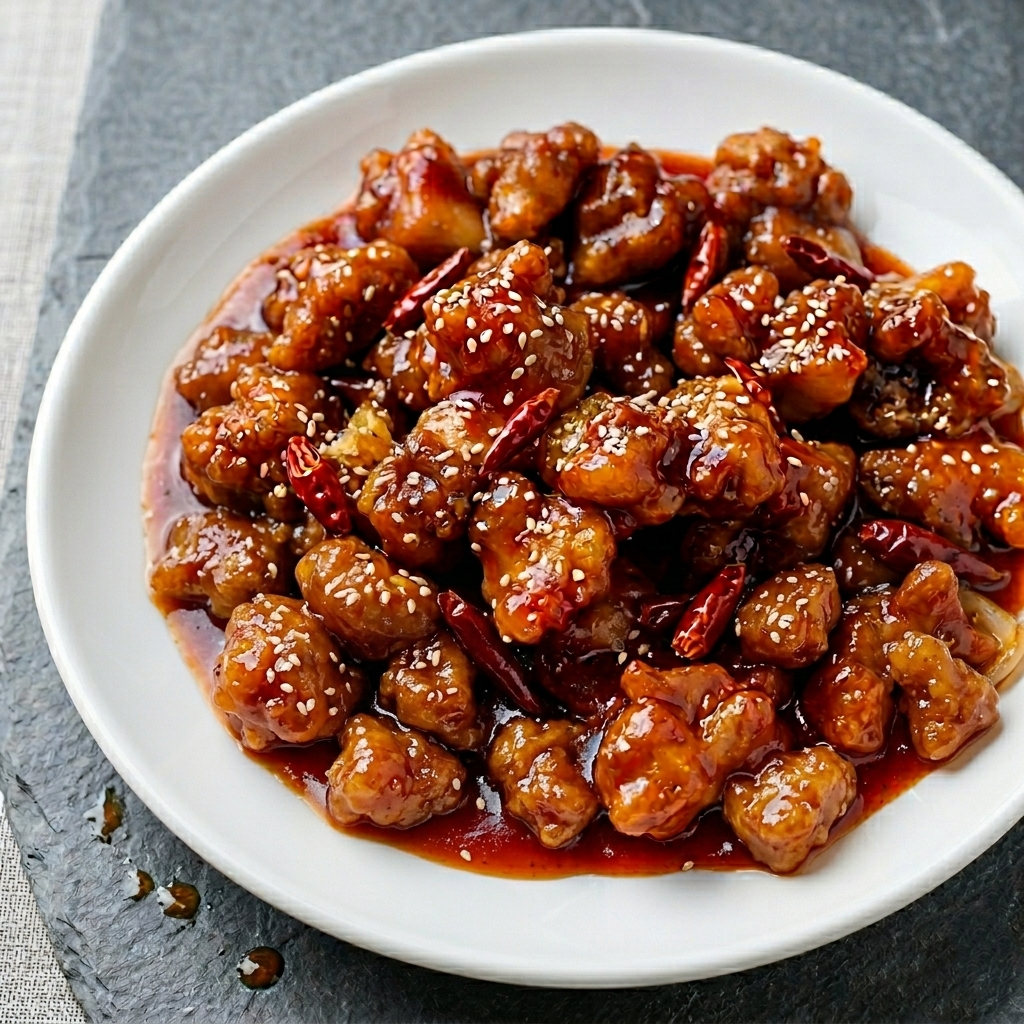 Sweet and sour chicken balls at East Lake Chinese Food in Winnipeg, MB